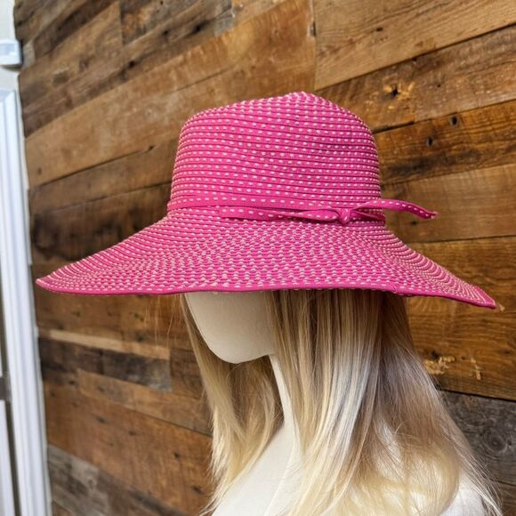 San Diego Women\'s Pink Ribbon Braid Hat with 5” brim EUC main image 2